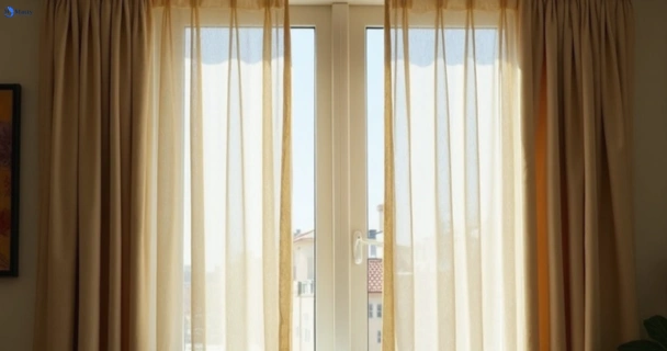 Dusty and dull curtains in liberty-grove-nsw before steam cleaning